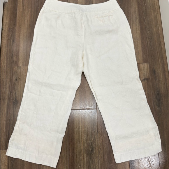 Ralph Lauren 💯 %Linen wide straight leg Pants size 18 with inseam 25. Vacation - Picture 2 of 14